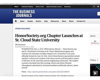 We're thrilled about the launch of the Alpha Chapter at St. Cloud State University! #Alpha #honorsocietyorg http://www.bizjournals.com/prnewswire/press_releases/2015/11/03/MN45781