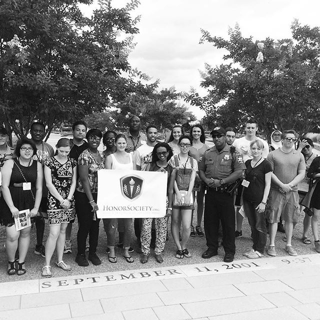 Paying tribute to the citizens who lost their lives in the 9/11 attacks, including those on the planes that attacked the Pentagon in Washington D.C. #neverforget #911memorial #honorsociety